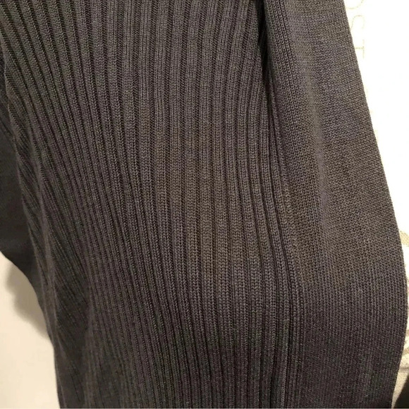 Eileen Fisher Bone Sleek Tencel Ribbed Cap Sleeve Cardigan Gray Size XXS/XS - Picture 3 of 3